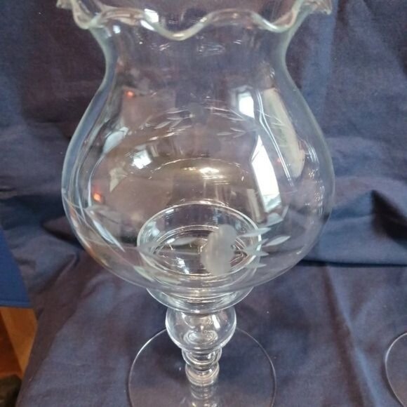 Princess house heritage  set of 2 crystal candle holder - Picture 4 of 9